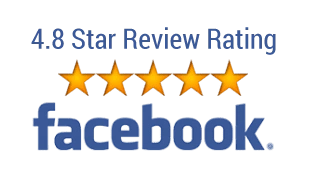 Facebook 4.8 star review rating logo
